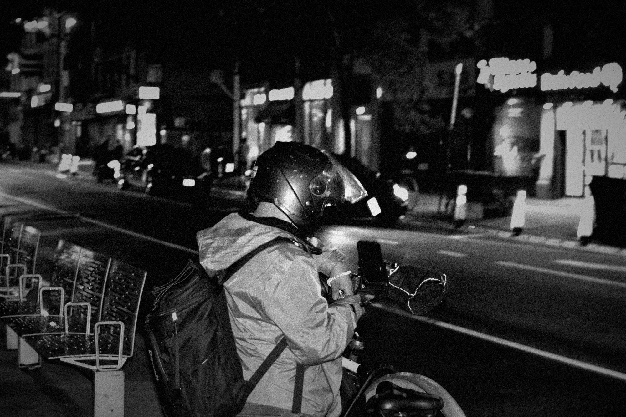 3:50 AM. A delivery. We didn't ask what. He didn't say.